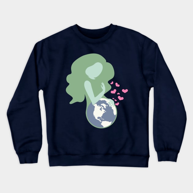 Mother Earth Crewneck Sweatshirt by Designs by Em